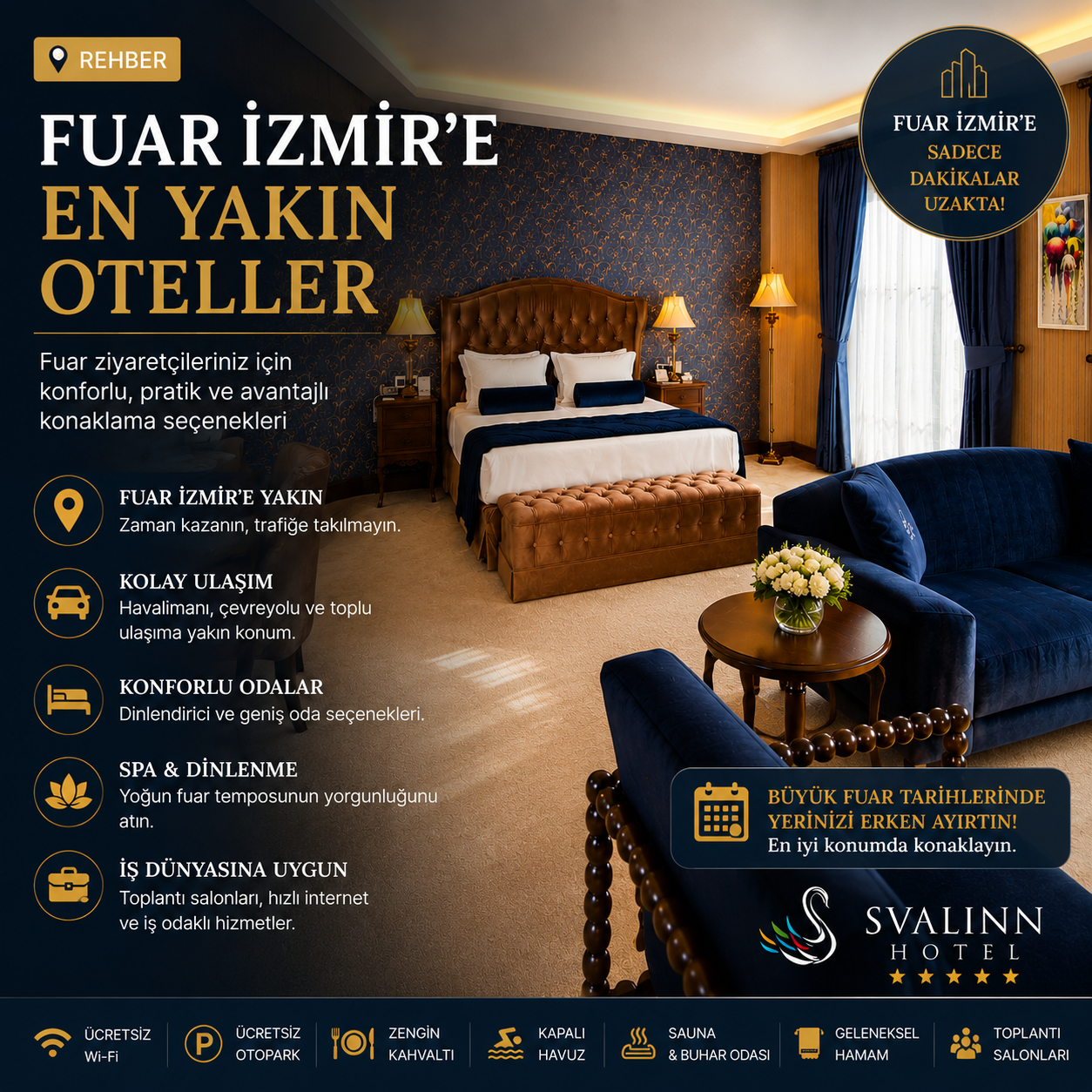 Fuar İzmir'e En Yakın Oteller | Gaziemir Konaklama Rehberi